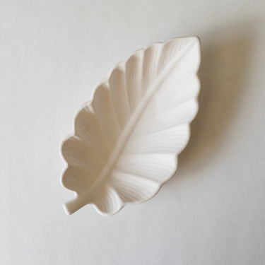 Leaf Trinket Tray - Blanco